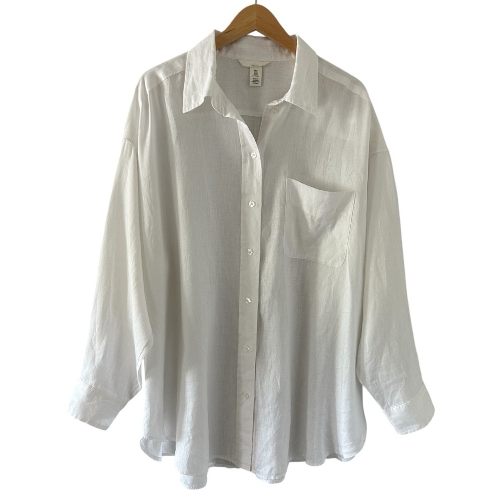 H&M White Button Down Shirt